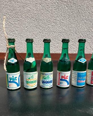 Lotto 6 bottigliette d'acqua pubblicitarie