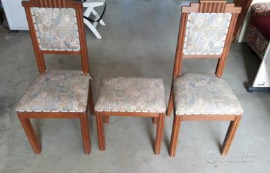 sedie e poggia piedi 