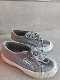 scarpe in tela superga color grigio n 29
