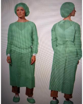 STOCK 8 KIT VISITATORE da 3 pezzi:camice,testa,pie