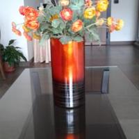 Vaso di design in vetro fatto a mano