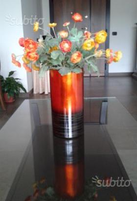 Vaso di design in vetro fatto a mano