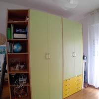 Armadio e biblioteca