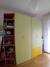 Armadio e biblioteca