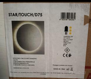 Specchio circolare Etrusca Star touch D75