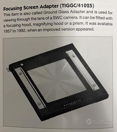 HASSELBLAD SWC SWC/M Adattatore Schermo + Lupe