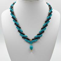 Collana Vintage Anni 80 Etno Chic Pietra urchese