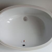 LAVABO SOTTOPIANO OVALE IN CERAMICA BIANCA LA03