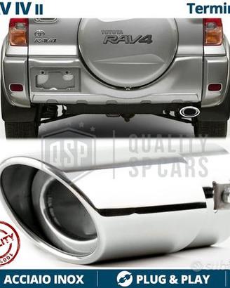 TERMINALE Scarico OVALE per Toyota RAV4 II Cromato
