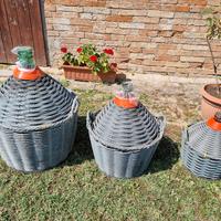 Damigiane varie dimensioni