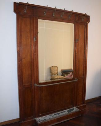 Appendiabiti e portaombrelli in legno antico