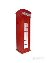 Cabina telefonica armadio inglese