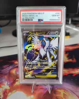 Pokémon Mega Absol EX 161/132 ITA 2025 PSA 10 