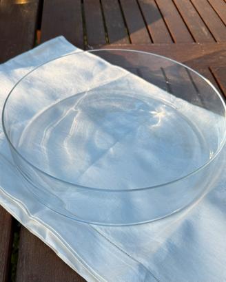 Vaso in vetro trasparente