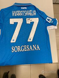 Maglia di Kvara ultima indossata