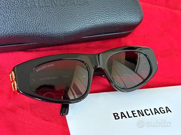 Occhiali balenciaga ovale logo BB