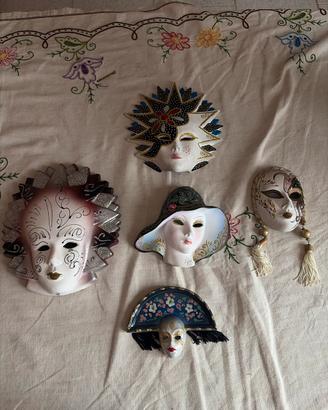 Set maschere veneziane da collezione