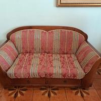 Divano in velluto broccato