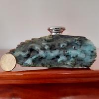 Stupenda Salamandra in giada. Cina 1960