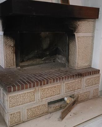 caminetto aperto ventilato
