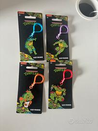 Set 4 portachiavi tartarighe ninja