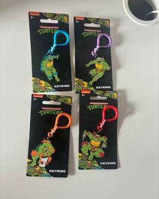 Set 4 portachiavi tartarighe ninja