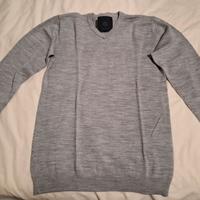 Maglione uomo lana merino scollo v