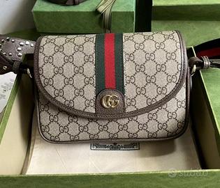 Borsa a tracolla piccola Gucci Ophidia GG