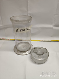 Vaso in vetro farmacia erboristeria Albarella