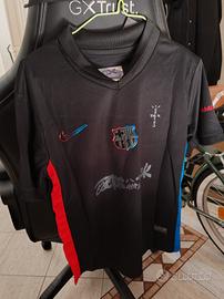 Maglia Barcellona Tg L Lamine Yamal Travis Scott 