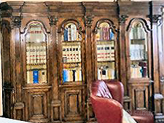 Libreria ufficio a quattro ante con vetri