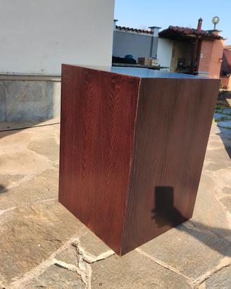 Set 4 cubi con rotelle legno espositori/tavolini