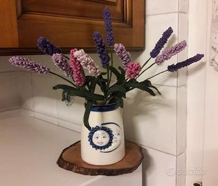 Mazzo di 12 fiori di lavanda fatti a mano