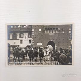 Cartolina Marcia su Roma - Milano 7 - Il Duce