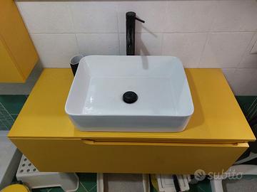 mobile bagno completo giallo deghi