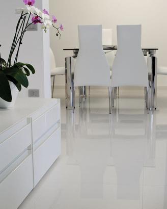 Pavimento gres porcellanato Lucido Extra Bianco