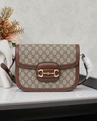 Borsa a mano Gucci GG 1955 Horsebit da donna