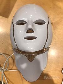 Maschera viso a led con collo