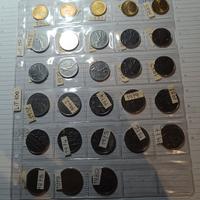 lotto 28.pz monete repubblica anni vari 