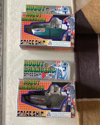 Robot Changers Space Ship - lotto 2 pz - vintage