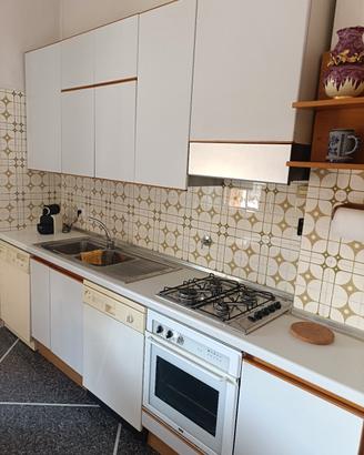 Cucina con elettrodomestici 