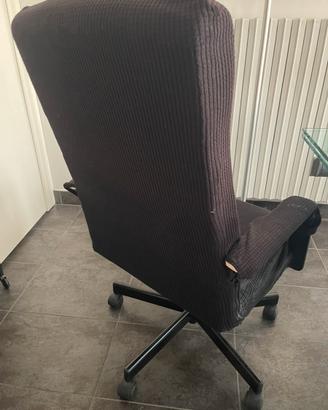 Sedia da ufficio similpelle ricoperta