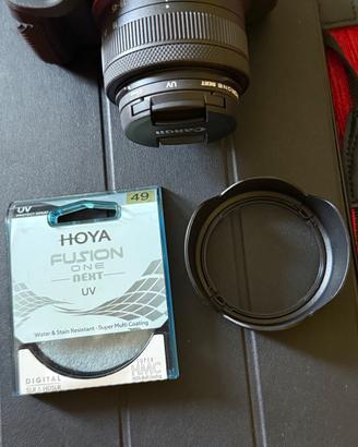 Kit Obiettivo Canon R + Filtro UV Hoya + Parasole