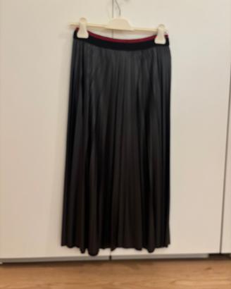 gonna  pieghe similpelle