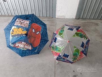 Ombrelli per bambini pj mask e spiderman 