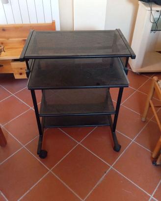 Mobiletto porta PC e stampante