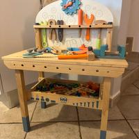 Banco attrezzi in legno per bambini 3 4 5 anni