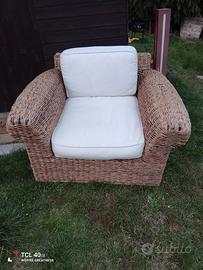 poltrona in rattan 