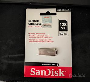 SANDISK Chiavetta USB 128 GB Nuova