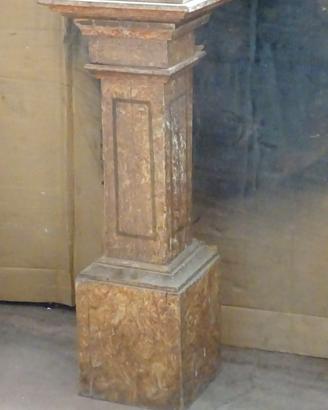 COLONNA BALAUSTRA IN LEGNO ANTICA PILASTRO